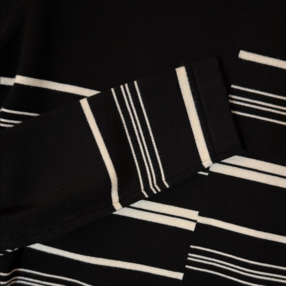 Steve Madden Black and White Striped Sweater - Picture 4 of 8